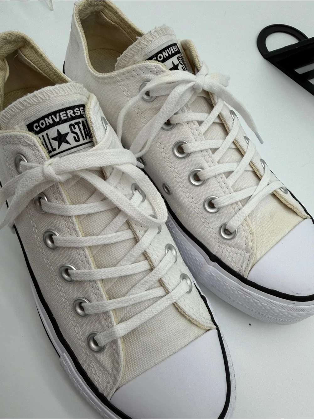 Converse Chuck Taylor All Star White Lift Low Platform Womens 8 Sneakers 560251F - Picture 14 of 16
